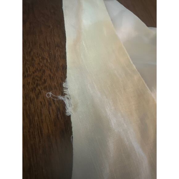 Women 4 Anthropologie Corey Lynn Calter Cream Linen Embroidered Fit Flare Dress - Picture 6 of 6